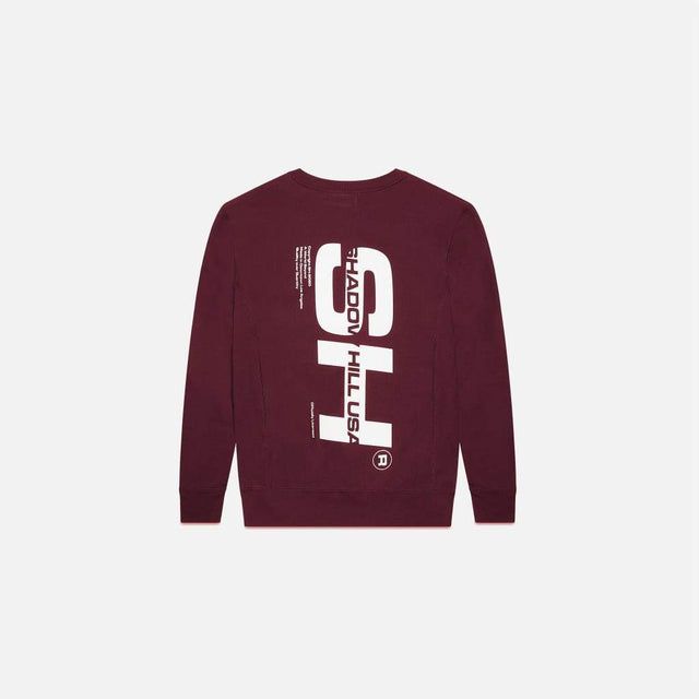 BURGUNDY UTILITY SWEATSHIRT