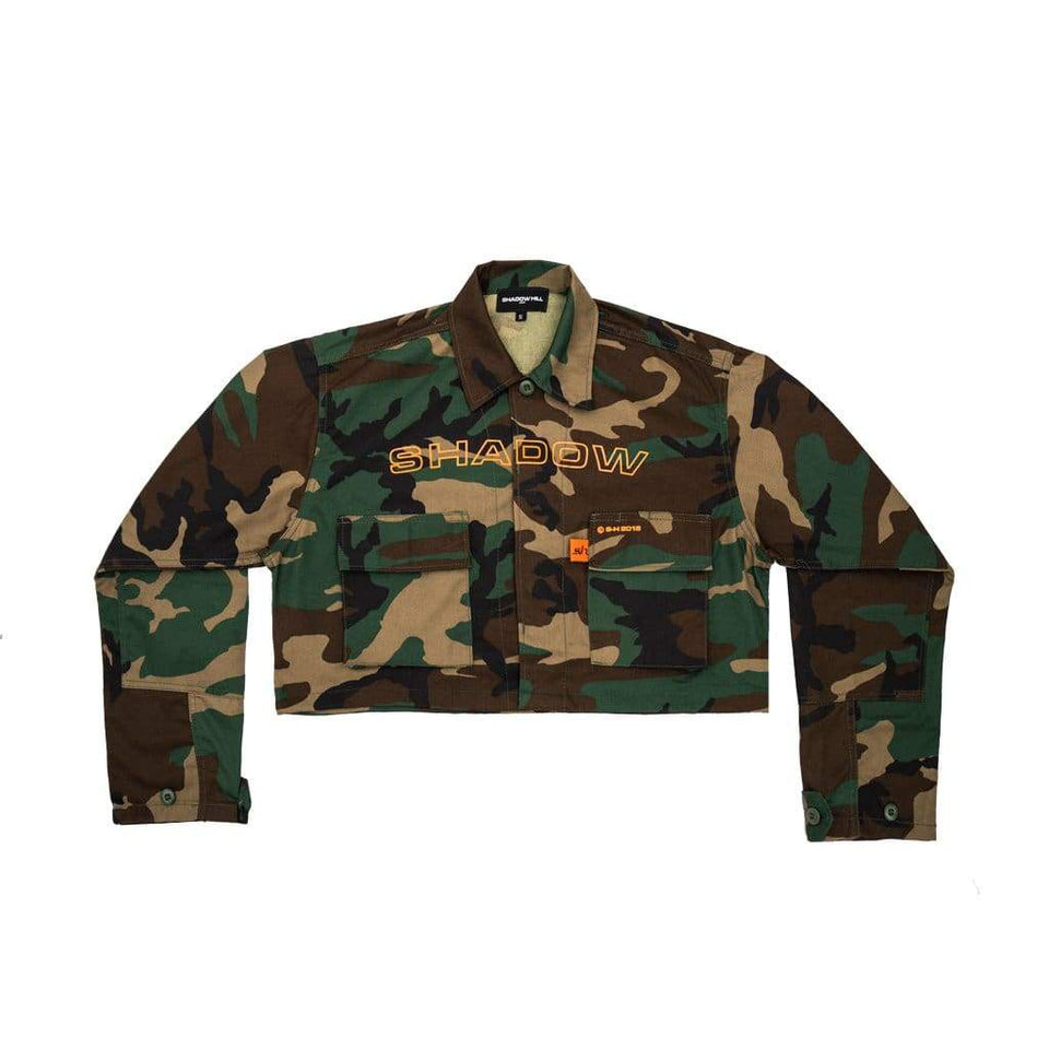 CAMOUFLAGE TACTICAL CROPPED JACKET