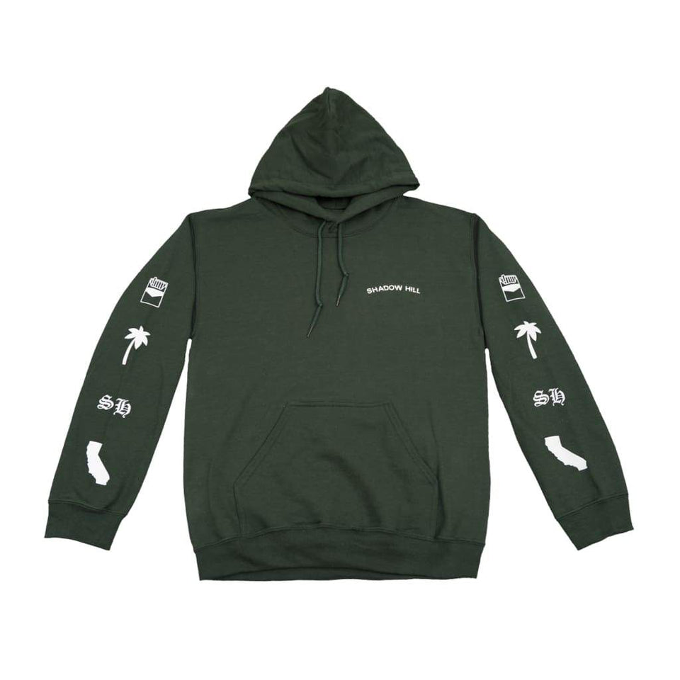 FOREST GREEN OVERSIZED MERCH HOODIE V2