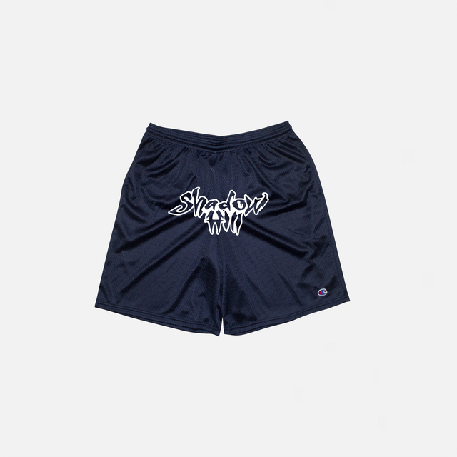 NAVY SLIME MESH SHORTS