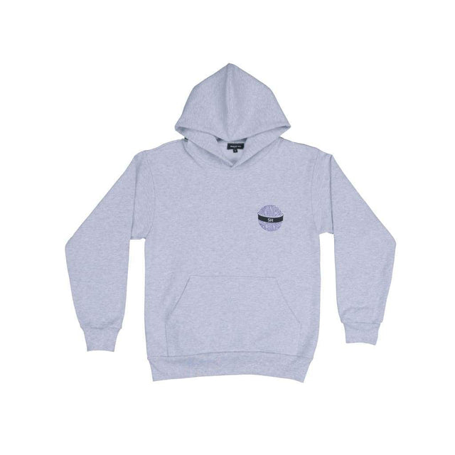 GREY BUSINESS MACHINES HOODIE