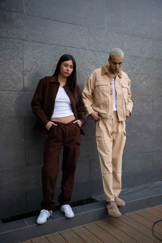 KHAKI 4 POCKET CANVAS CARGO PANT