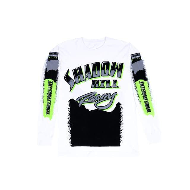 NEON RACING LONG SLEEVE TEE BLK/GREEN