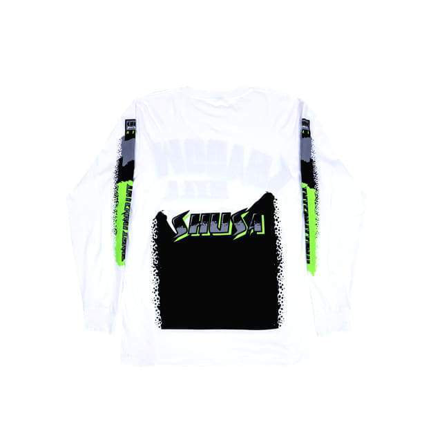 NEON RACING LONG SLEEVE TEE BLK/GREEN