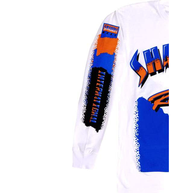 NEON RACING LONG SLEEVE TEE BLU/ORANGE