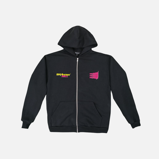 BLACK STEEL ELITE ZIP UP HOODIE