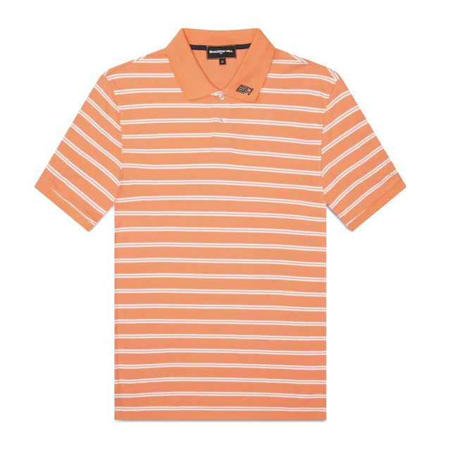 ORANGE STRIPED POLO