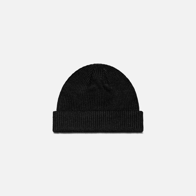 CURSIVE NAVY BEANIE