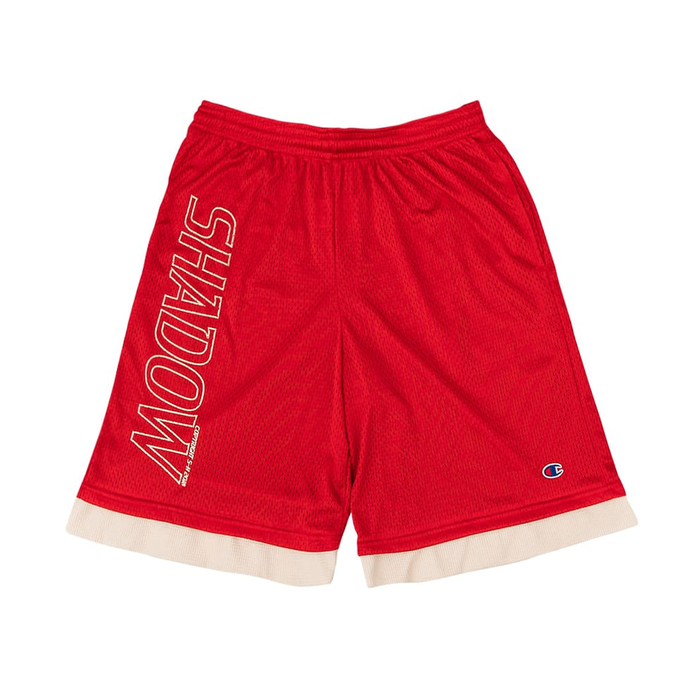 RED ALL DAY MESH THERMAL SHORTS