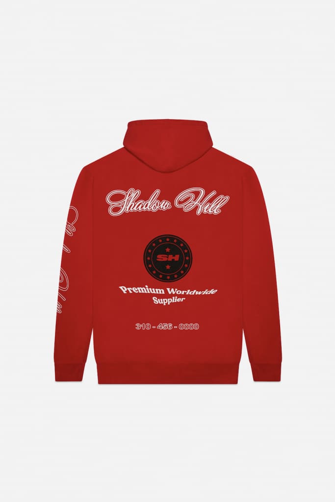 RED PREMIUM SUPPLY HOODIE ShadowHillUSA