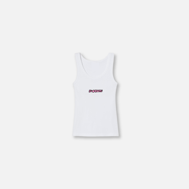 WHITE TETRIS TANK TOP