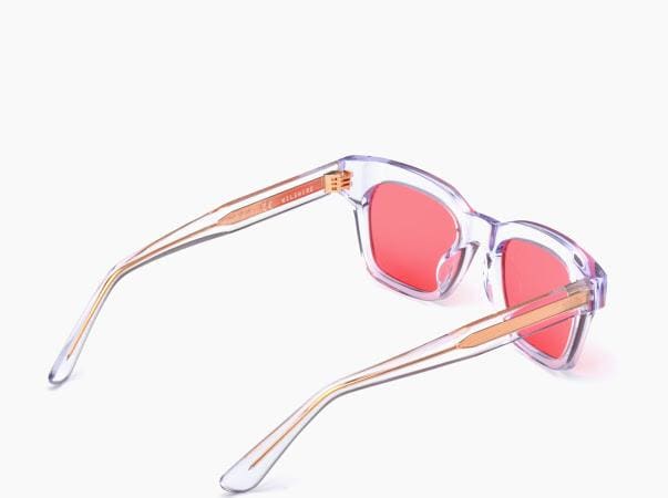 Wilshire Sunglasses (transparent + red lens) OS