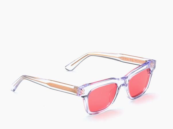 Wilshire Sunglasses (transparent + red lens) OS